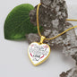 To My Daughter From Dad - See Through My Eyes - Valentine's Luxury Heart Necklace