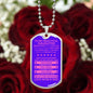 Gift For Daughter From Mom & Dad (Dog Tag) Pink Never Forget