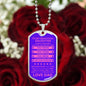 Gift For Daughter From Dad (Dog Tag) Never Forget