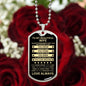 Gift For Wife From Loved One (Dog Tag) Blk Always Remember