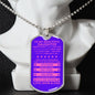 Gift For Daughter From Mom & Dad (Dog Tag) Pink Never Forget
