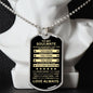 Gift For Soulmate From Loved One (Dog Tag) Blk Always Remember