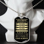 Gift For Soulmate From Loved One (Dog Tag) Blk Always Remember