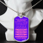 Gift For Daughter From Mom (Dog Tag) Pink Never Forget