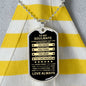 Gift For Soulmate From Loved One (Dog Tag) Blk Always Remember