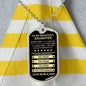 Gift For Daughter From Mom & Dad (Dog Tag) Blk Never Forget