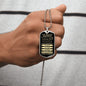 Gift For Soulmate From Loved One (Dog Tag) Blk Never Forget