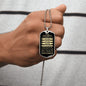 Gift For Soulmate From Loved One (Dog Tag) Blk Always Remember