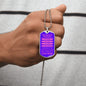 Gift For Daughter From Mom (Dog Tag) Never Forget