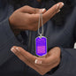 Gift For Soulmate From Loved One (Dog Tag) Pink Never Forget