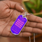 Gift For Soulmate From Loved One (Dog Tag) Pink Always Remember