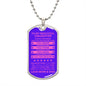 Gift For Daughter From Mom & Dad (Dog Tag) Never Forget