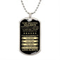 Gift For Soulmate From Loved One (Dog Tag) Blk Never Forget