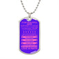 Gift For Wife From Loved One (Dog Tag) Pink Never Forget