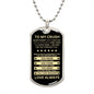 Gift For Crush From Loved One (Dog Tag) Blk Never Forget