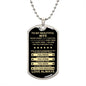 Gift For Wife From Loved One (Dog Tag) Blk Never Forget