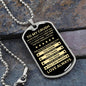 Gift For Crush From Loved One (Dog Tag) Blk Never Forget