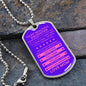 Gift For Daughter From Mom (Dog Tag) Pink Never Forget