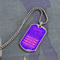 Gift For Daughter From Mom (Dog Tag) Pink Never Forget