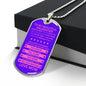 Gift For Daughter From Mom (Dog Tag) Pink Never Forget
