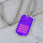 Gift For Wife From Loved One (Dog Tag) Pink Never Forget