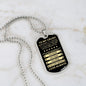 Gift For Crush From Loved One (Dog Tag) Blk Never Forget