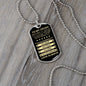 Gift For Crush From Loved One (Dog Tag) Blk Never Forget