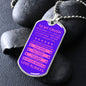 Gift For Crush From Loved One (Dog Tag) Pink Never Forget