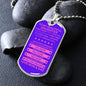 Gift For Daughter From Mom & Dad (Dog Tag) Pink Never Forget