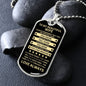 Gift For Wife From Loved One (Dog Tag) Blk Always Remember