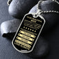 Gift For Wife From Loved One (Dog Tag) Blk Never Forget