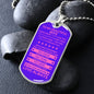 Gift For Wife From Loved One (Dog Tag) Pink Never Forget