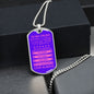 Gift For Crush From Loved One (Dog Tag) Pink Never Forget