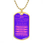 Gift For Wife From Loved One (Dog Tag) Pink Never Forget