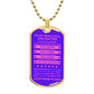 Gift For Daughter From Mom & Dad (Dog Tag) Never Forget