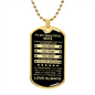 Gift For Wife From Loved One (Dog Tag) Blk Always Remember