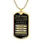 Gift For Crush From Loved One (Dog Tag) Blk Never Forget