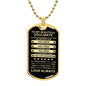 Gift For Soulmate From Loved One (Dog Tag) Blk Always Remember
