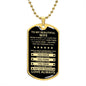 Gift For Wife From Loved One (Dog Tag) Blk Never Forget