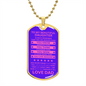 Gift For Daughter From Dad (Dog Tag) Never Forget