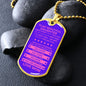 Gift For Daughter From Mom (Dog Tag) Pink Never Forget