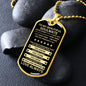 Gift For Soulmate From Loved One (Dog Tag) Blk Never Forget