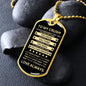 Gift For Crush From Loved One (Dog Tag) Blk Always Remember