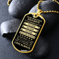 Gift For Soulmate From Loved One (Dog Tag) Blk Always Remember