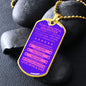 Gift For Daughter From Mom & Dad (Dog Tag) Pink Never Forget