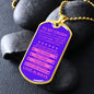 Gift For Crush From Loved One (Dog Tag) Pink Never Forget