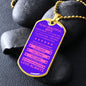 Gift For Wife From Loved One (Dog Tag) Pink Never Forget