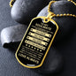 Gift For Soulmate From Loved One (Dog Tag) Blk Always Remember
