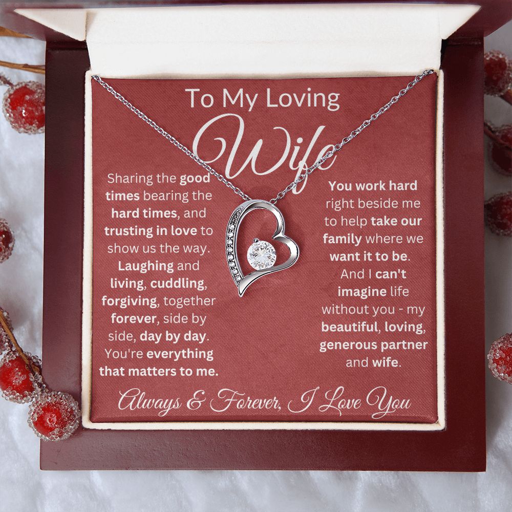 Trust In Love To Show Us The Way - Forever Love Necklace For Wife