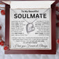 To My Soulmate - First Kiss - Valentine's Love Heart Necklace